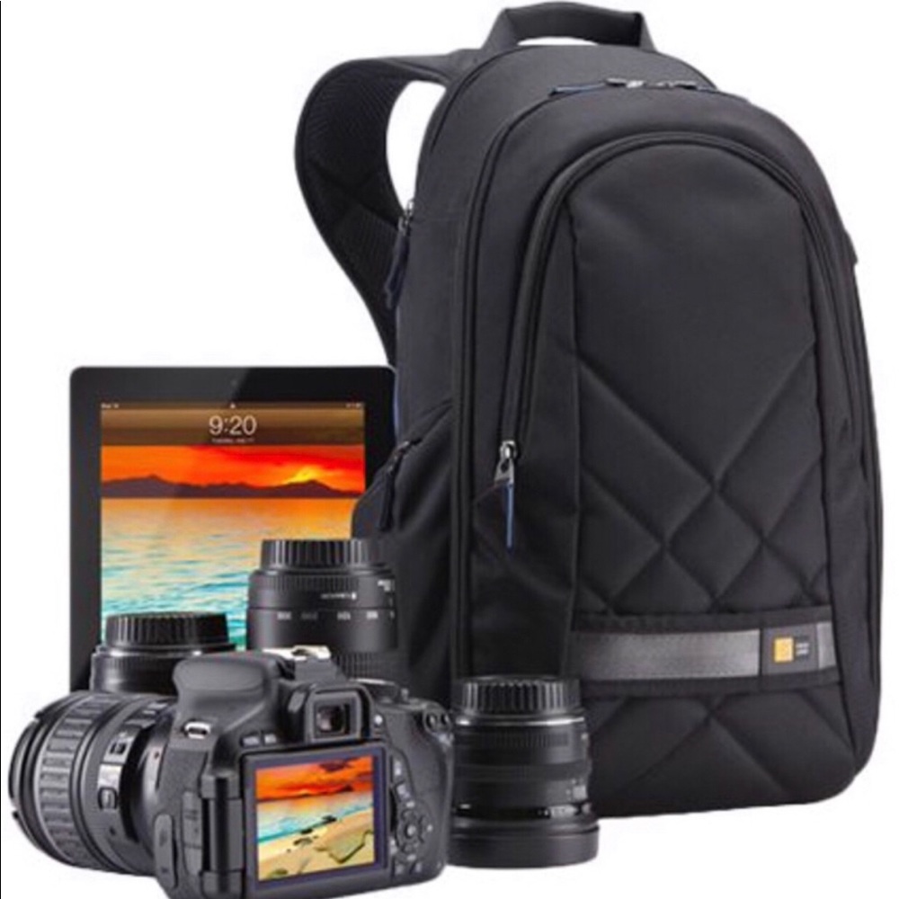 NEW CASE LOGIC Backpack Gray for DSLR Camera & iPad (CPL-108)